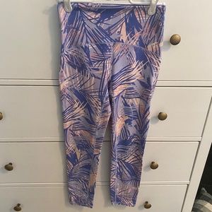 Purple palm tree Ivviva leggings.